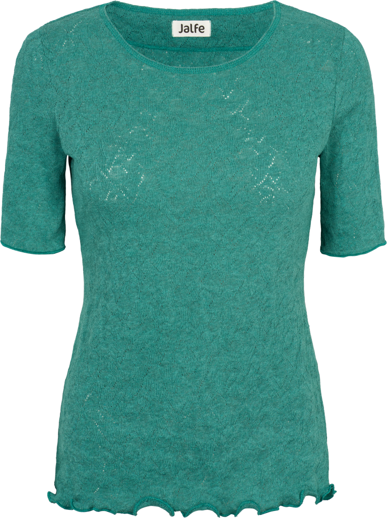 Shirt s/s jacquard organic cotton